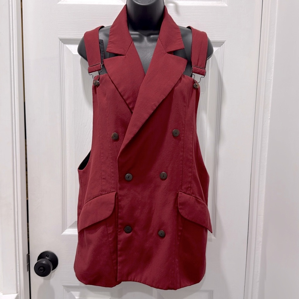 Hoax Couture Overall Buckle Detail Vest